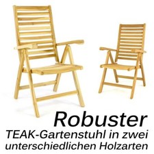 DIVERO Gartenstuhl Hochlehner