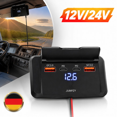 Usb steckdose 12v - c, 12v/24v