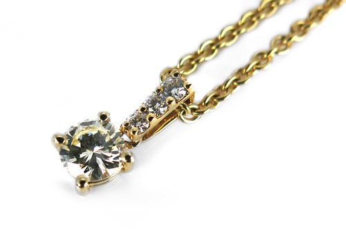 Anhänger mit brillanten - brillanten, ca