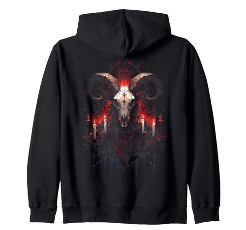 Gothic kapuzenjacke baphomet - gothic,