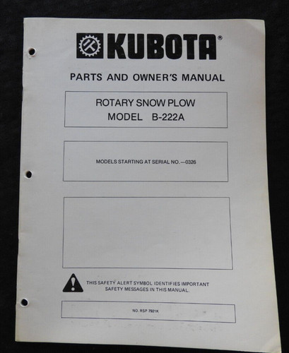 Kubota serie traktor 222a - b,