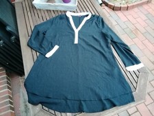 Anna Scholz sheego schön fallende Bluse Hemd Tunika fließend schwarz 3XL 46/48