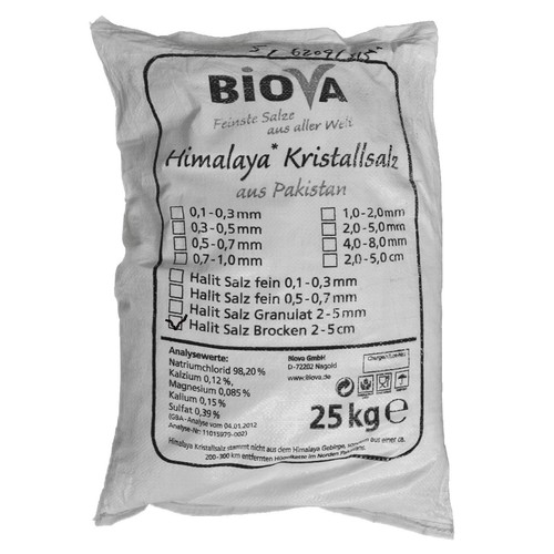 Biova kubisches halitsalz - kubisches, 25