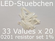 Smd widerstandssortiment 0201 - smd,