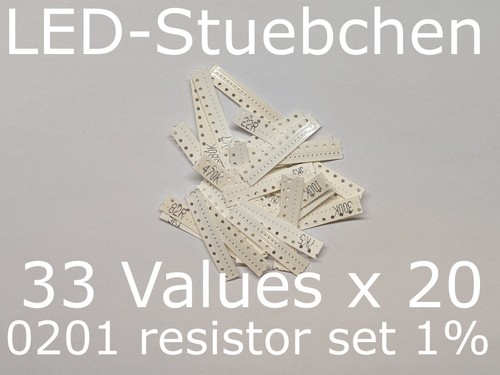 Smd widerstandssortiment 0201 - smd,