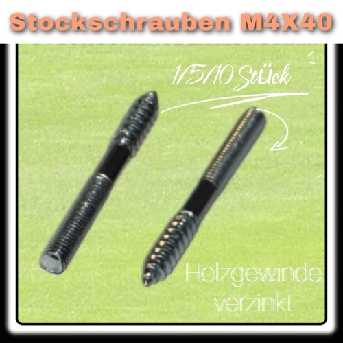 Stockschrauben verzinkt mit