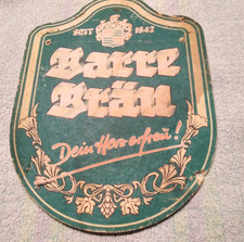 Altes pappschild werbung barre - werbung,