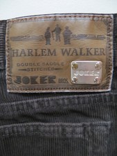 JOKER Harlem Walker Cord Jeans Hose, W 32 /L 30, Braun, Robuste Cordhose, KULT !
