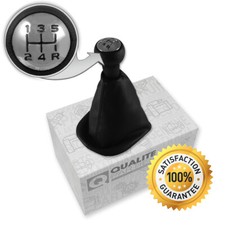 SCHALTKNAUF SCHALTSACK SCHALTMANSCHETTE + RAHMEN PEUGEOT 207 307 308 406 5 GANG