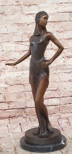 Art nouveau bronzeskulptur - art,