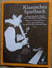 Noten, Blockflöte, Klavier