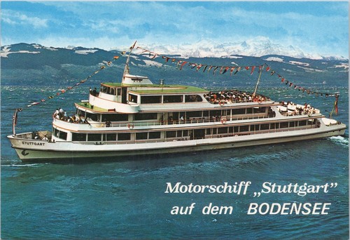 Postkarte ausflugsschiff - db,
