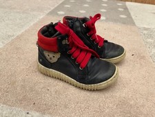 ✨ Steiff: Schuhe Sneaker Gr. 24 blau Reißverschluss rot Leder ✨