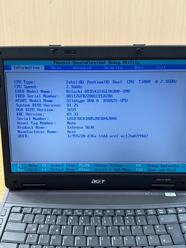 Acer extensa 5630z - acer,