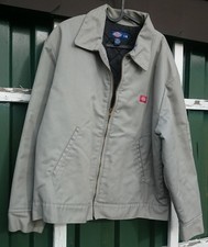 Dickies USA Eisenhower Jacke Vintage Herren L large grau gefüttert  