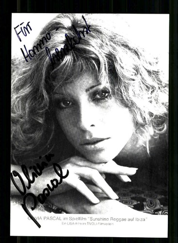 Olivia pascal autogrammkarte - olivia,