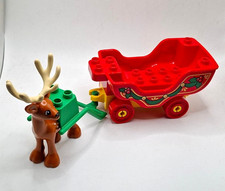 LEGO DUPLO  WEIHNACHTSKUTSCHE KUTSCHE MIT HIRSCH AUS 10837 SELTEN NEUWARE