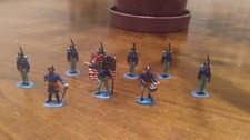 1:72 Figuren bemalt - Amer. Bürgerkrieg - ( 48 Stück ) Unionsinfanterie