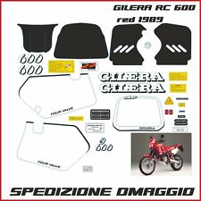 kit aufkleber stickers kompatibel GILERA RC 600 1989 ROT