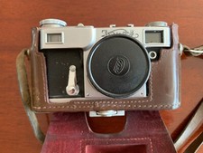 Foto Fotokamera Fotoapparat Kiew Kiev UdSSR Ledertasche Vintage Retro Antik