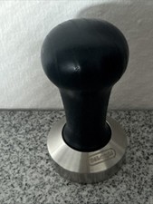 DeLonghi Kaffee Tamper, Esche Blau gefärbt, Edelstahl Poliert