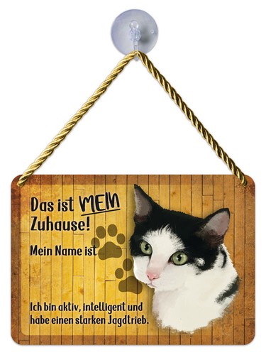 Tier kulthänger blechschild - blechschild,