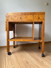 Beistellschränkchen auf Rollen, Kirsche massiv