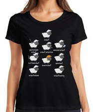 Lustige Schaf Sprüche Wortspiele Schäfchen Tierhumor Bauernhof Damen T-Shirt