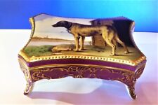 Porzellan Figur Rokoko Dose m. Deckel handgemalt sign. Fraureuth Jugendst. ☀️☀️