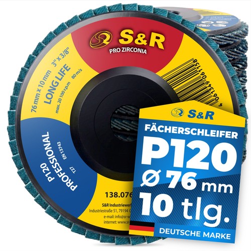 Fächerschleifscheiben 76 - s&r,