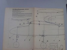 RC-Motorflugmodell PFIFF  MT-Bauplan 592 - Maßstab 1:1