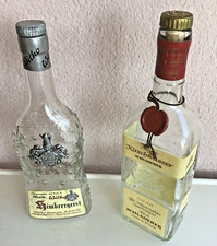 2 schöne  leere Schnapsflaschen, Kirchwasser von Schladerer und Himbergeist
