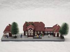HELJAN 1750 H0 BAHNHOF VIDABAEK fertig gebaut SAMMLER VINTAGE MODELLBAHN 