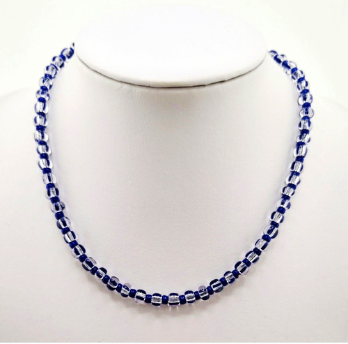 Blaue murano glasperlenkette - murano,