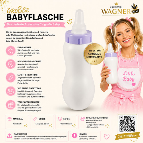 Große babyflasche xxl kostüm - babyflasche,