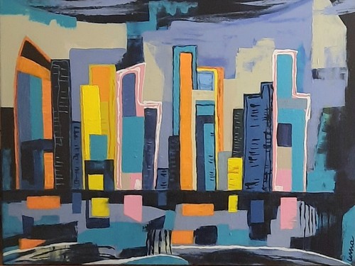 Original acrylbild gemälde - acrylbild,