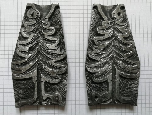 Eine metallgießform tanne - metallgießform,
