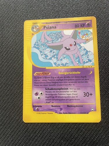 Psiana pokemon karte - psiana,