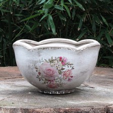 Vintage Blumen Pflanzschale