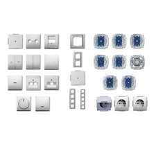 Busch Jäger pur Edelstahl - Schalter - Dosen - Rahmen frei wählbar