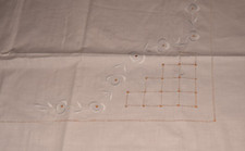 Antikes Leinen Wandschoner