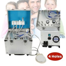 Tragbare Mobile Dentaleinheit Behandlungseinheit Dental Unit&Luft Kompressor DE