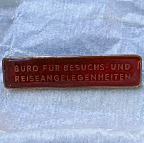 Ddr abzeichen rot - ddr, „büro
