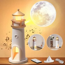 Leuchtturm Deko, LED Mondlicht