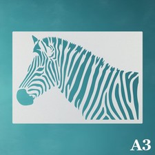 A3 Schablone Zebra Afrika