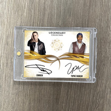Eminem x Tupac Shakur 2PACTrading Card Fanart Dual Auto Autograph rare