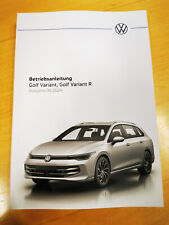 VW GOLF 8 VARIANT 2024 Bedienungsanleitung Betriebsanleitung (Ausgabe 06.2024)