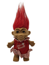 Vintage Troll Mama Knolli 90s Retro Zwerg Figur ca.20cm mit Haare