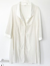 Morgenmantel Kimono Triumph 100%Seide DE44 XL weiß creme Hochzeit Lounge