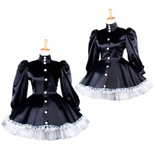 Sissy Maid Girl Black Satin